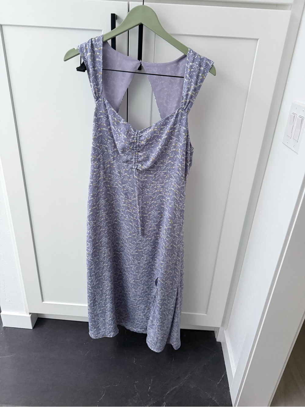 Astr Floral Lavender Midi Dress